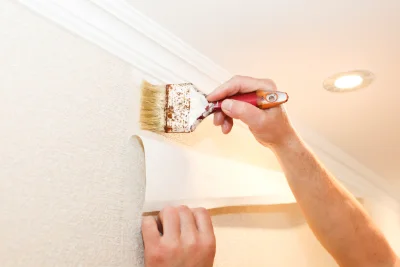 Pose de papier peint à Lucenay — revêtements muraux et toiles de verre